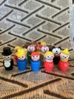 Vintage Little People Wooden And Plastic Figures Lot 14 Characters Fisher Price