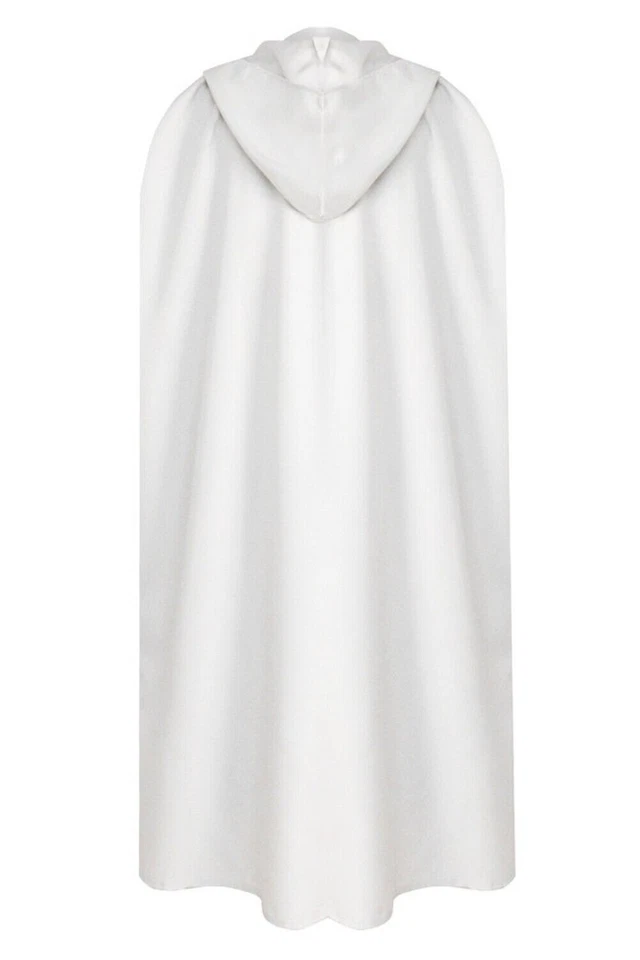 Túnica de mago con capucha disfraz disfraz capa forro de fiesta de Halloween + cinturón + capa bata Foto 4 de 4