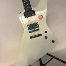 White Electric Guitar James Hetfield Finger i...