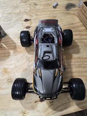 Traxxas Jato 1:10 Nitro 2WD RC Truck Ready to Go Gray Black Yellow Red