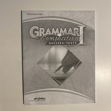 Grammar  Composition I Student Quizzes/Tests Sixth Edition-abeka