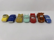 Disney Pixar Cars Larger Plastic Vehicle Lot Of 7 Cars 1:55