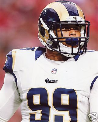 Photo 8x10 Dédicacée Aaron Donald - Los Angeles Rams - Réimpression Autorisée