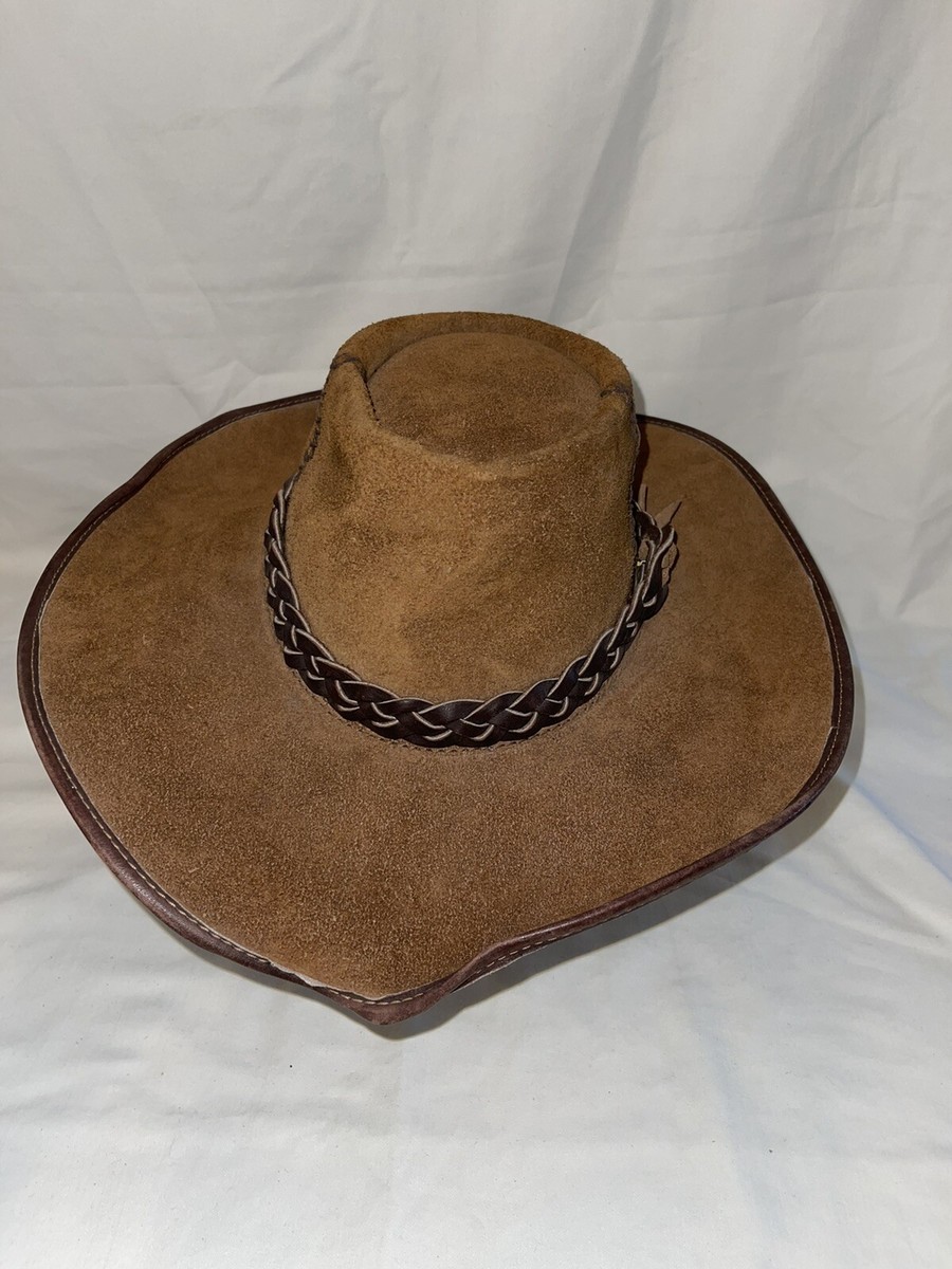 San Zemo leather cowboy hat L NEW‎ San Zeno Leather Cowboy Hat with Feathers medium | eBay main image 2