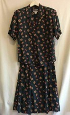 Pendleton Women's Multi Design Skirt Button Shirt Outfit Skirt Size 6