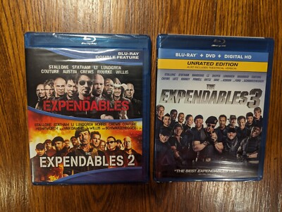   Expendables 1, 2 + 3 Blu Ray  3 Movies  Sealed Brand New