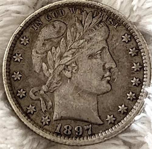 1897 25C Barber Quarter. xf
