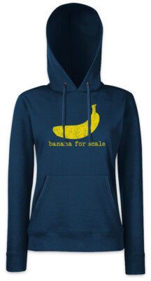 Banana For Scale Damen Hoodie Kapuzenpullover Diagram Fun Nerd Computer Science