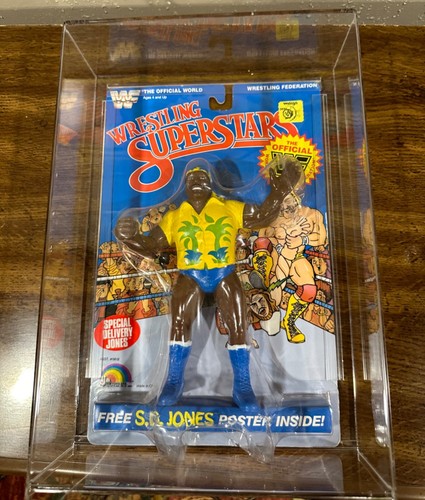 WWF LJN MOC SD Jones Wrestling Superstars In Acryl...