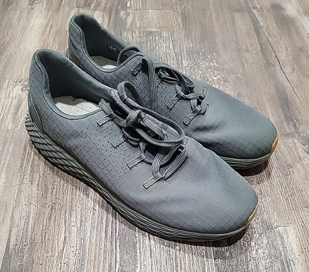 NoBull Ripstop Runner Mens 9.5 Dark Grey Gum Bottom Running Shoes