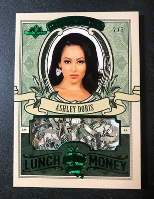 2018 Benchwarmer ASHLEY DORIS Hot For Teacher LUNCH MONEY Green Foil/3
