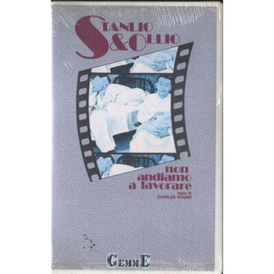 We Don't Go To Work Stanlio & Ollio VHS Charles Rogers Univideo Sealed
