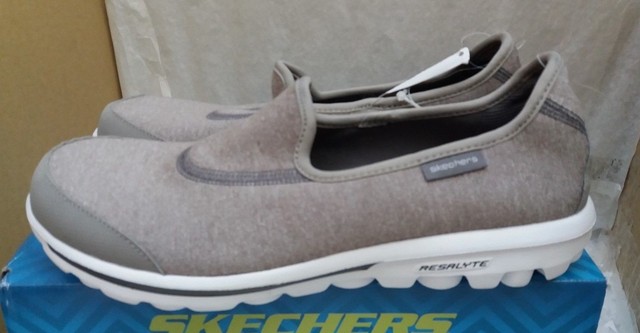 skechers go walk light grey