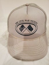 Vtg 1980s THE CIVIL WAR SOCIETY Snapback Trucker Hat