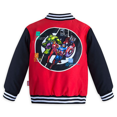 Varsity Jacket Disney Store Avengers Jacket Marvel Super Heros
