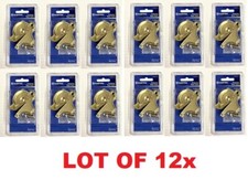LOT 1x thru 12x Window Crescent Sash Lock Brass Security Hardware Double Hung