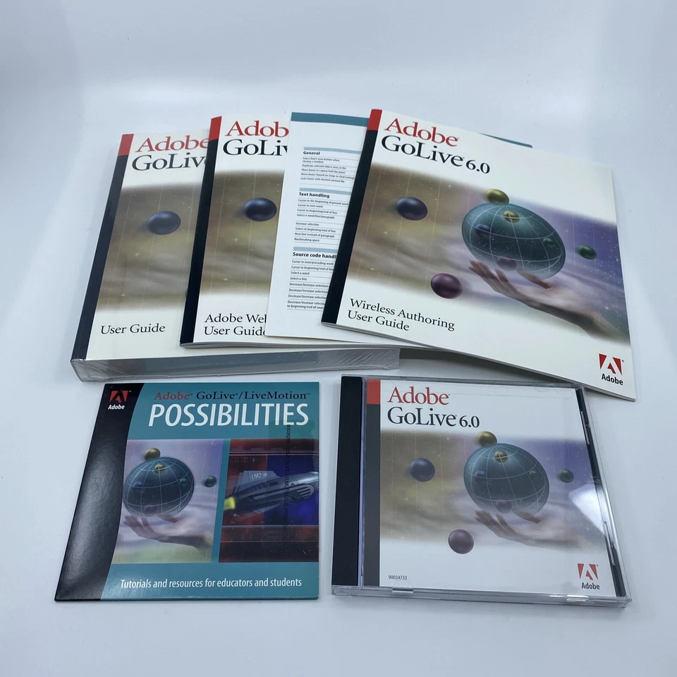 Adobe Golive 6.0/LiveMotion 2.0 paquete doble 2001 versión educativa Macintosh Foto 2 de 4