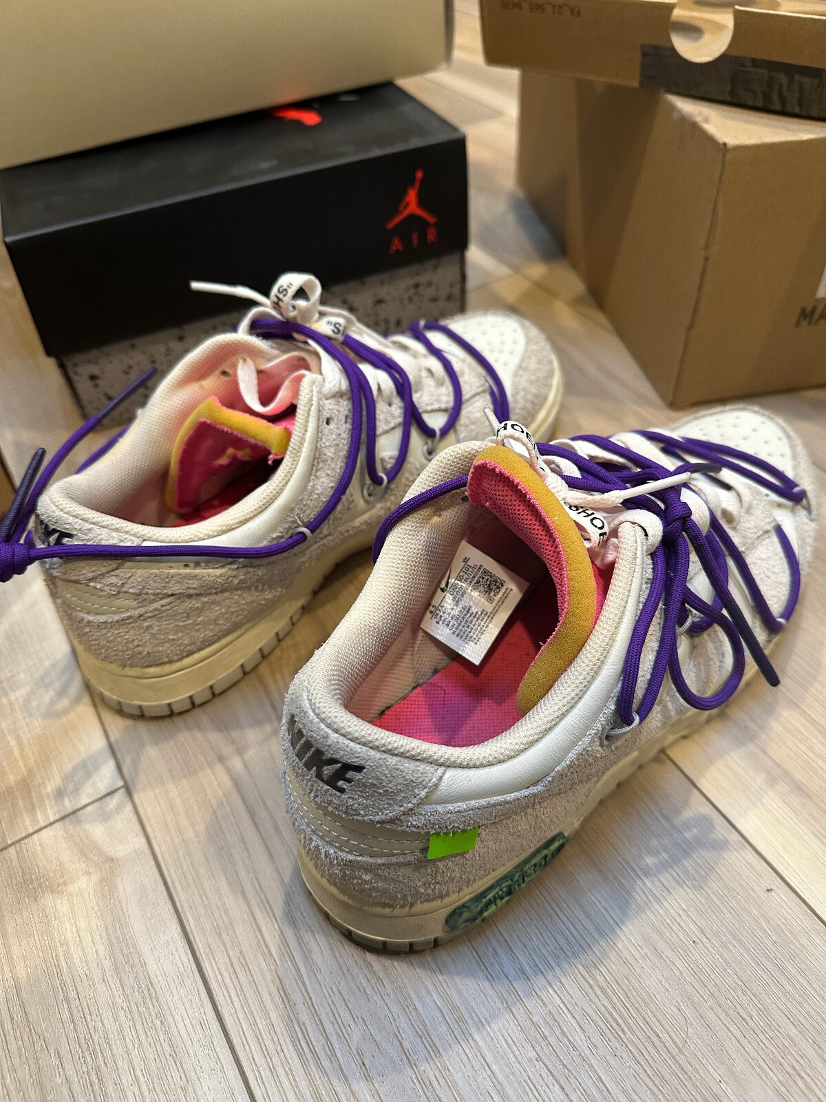 OFF WHITE X NIKE Taglia 8 5 Nike Off White x Dunk Low Lotto 15