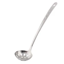 Kitchenware Stainless Steel Strainer Perforated Ladle Spoon Skimmer 6cm Tip