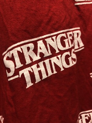 Stranger Things Print T-shirt size 2X 2X 2T Red Netflix 