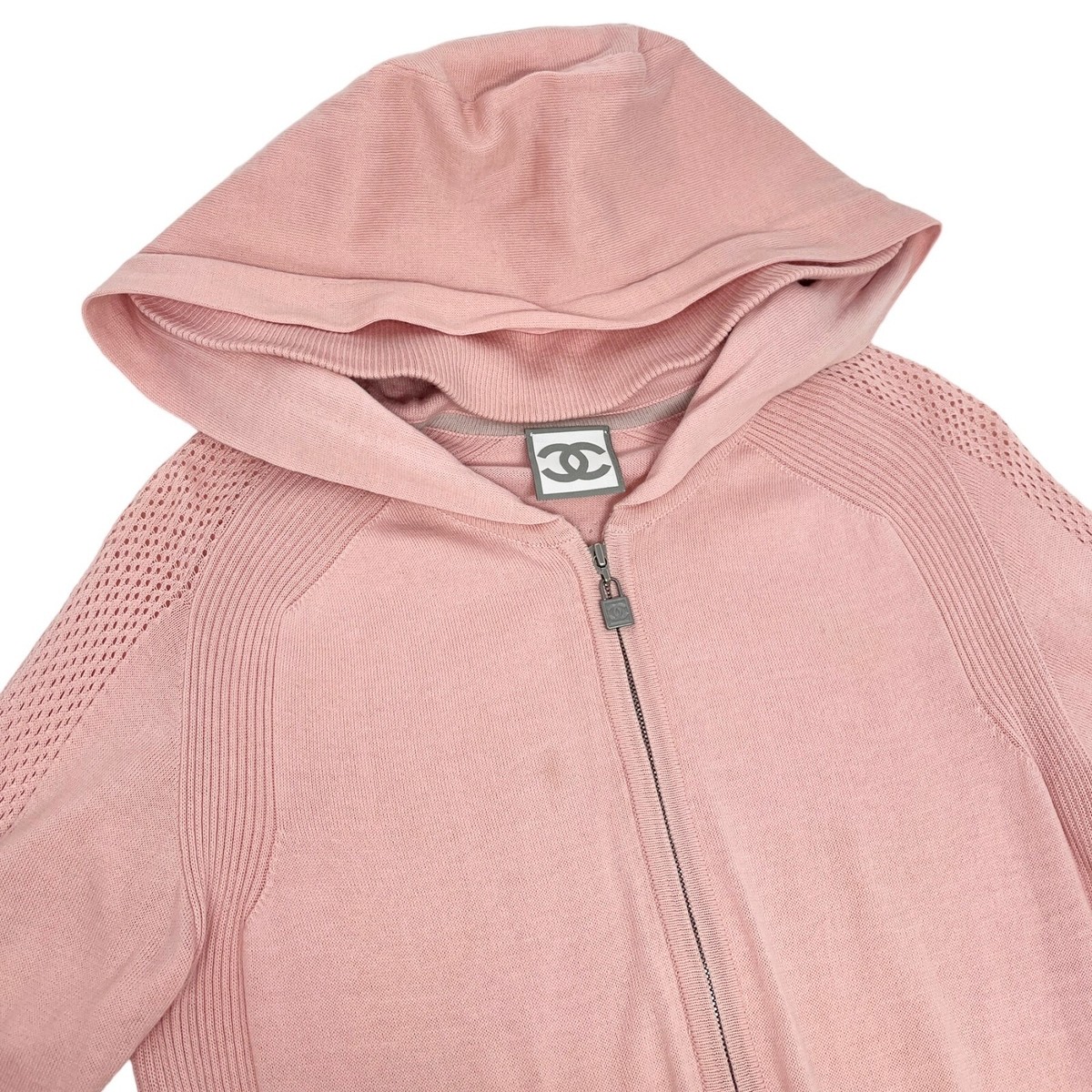 CHANEL Sport Vintage 08C Big CC Mark Zipped Hoodie #36