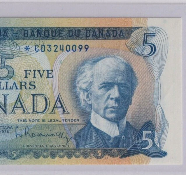Canada $5 1972 BC-48aA   BCS Certified Almost UNC 50 REPLACEMENT *CD3240099 - Image 3 of 3
