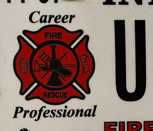 FIREFIGHTER license plate Fireman Fire Fighter Brigade Marshall