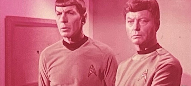 RARE STAR TREK TOS - Spock and McCoy in Kirk’s Quarters - 35mm FILM CLIP