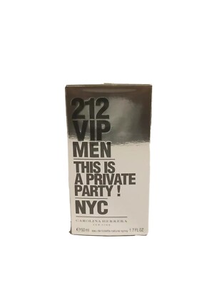 212 VIP MEN NYC 1.7OZ EDT SPRAY BY CAROLINA HERRERA FOR MEN BRAND NEW IN BOX 