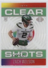 2021 Panini Illusions Clear Shots Emerald Zach Wilson #CS-17 0zg6
