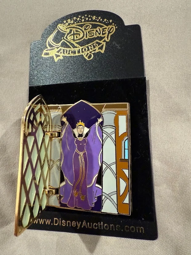 Disney Auctions - New - Evil Queen Stained Glass Door Pin - LE 1000 - PP 34789