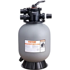 Sand Filter 16" Above Inground Swimming Pool Sand Filter with 7-Way Valve