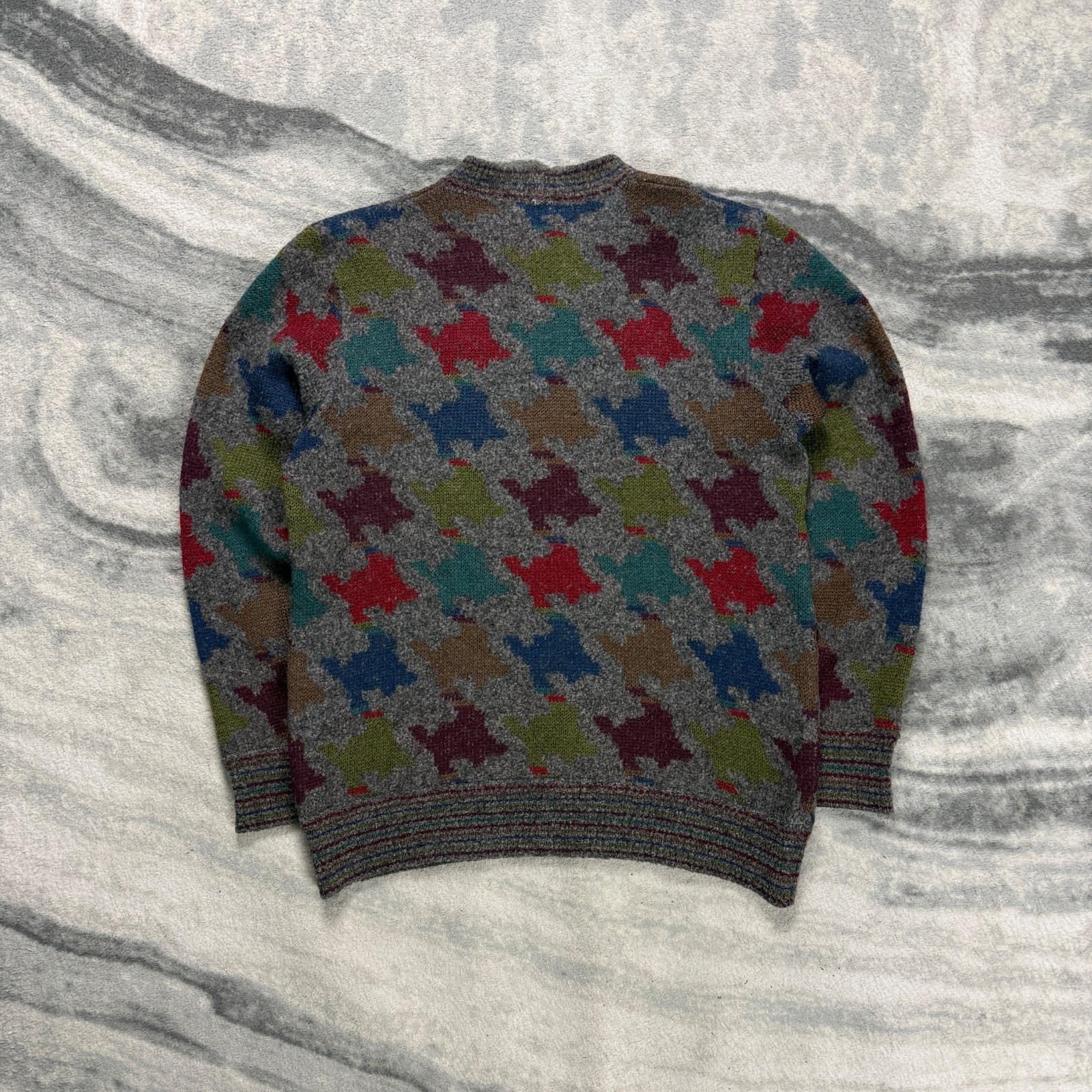 Vintage Missoni Sport Wool Mix Abstract Multicoloured Sz 44 / Small Knit Jumper image 7