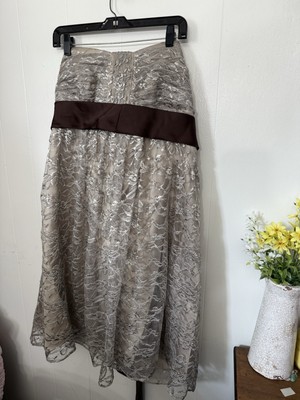 Alfred Angelo 18W Beige Brides Maid Dress Lace NWOT