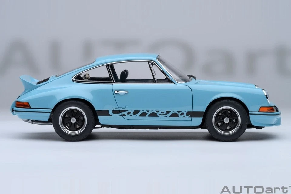 Porsche 911 Carrera 2.7 RS Hellblau Modèle Auto 1:18 Autoart - Photo 4/4