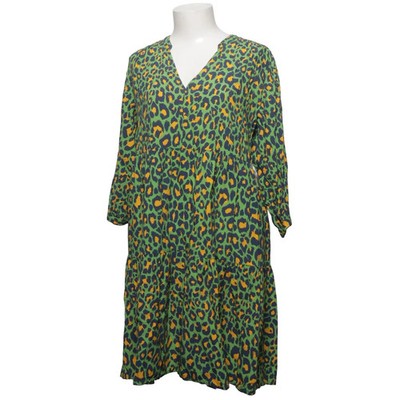 Codello, Kleid, Größe: L, Grün/Blau/Gelb, Viskose, Leopard, Damen #6ma