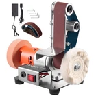 VEVOR 3-in-1 Mini Belt Sander Grinder Polisher Combo with 7 Speeds Adjustment
