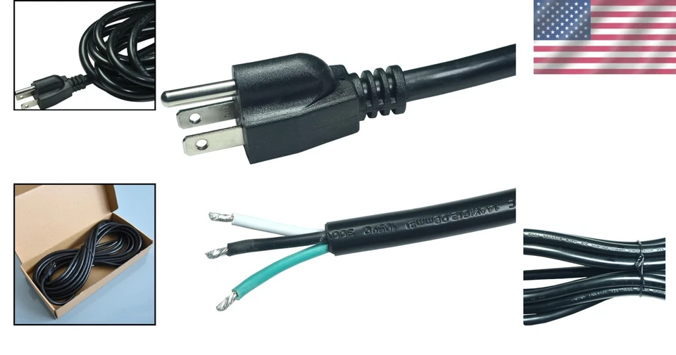 30ft 14AWG Replacement Power Cord Cable - Image 2 of 4