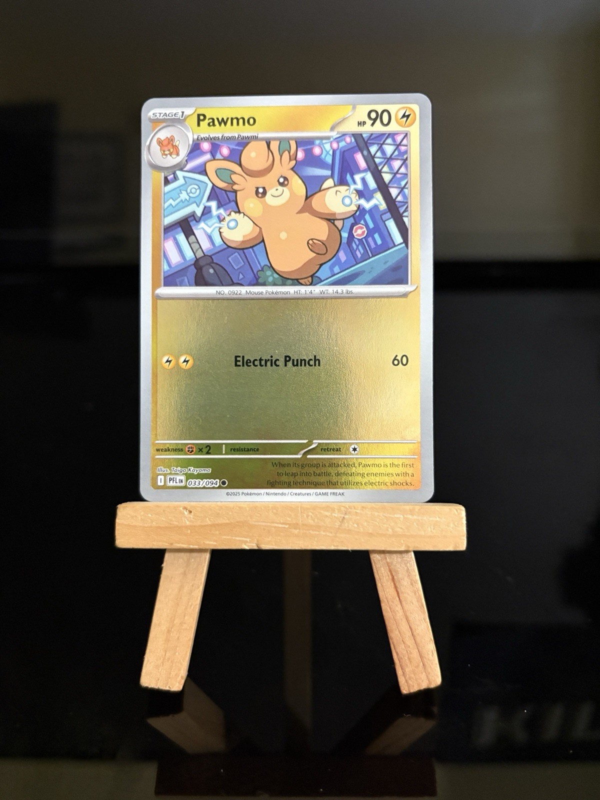 Pawmo 033/094 Me02: Phantasmal Flames Reverse Holo NM Pokemon TCG Card