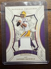 Jayden Daniels 2025 Collegiate NT Century Materials Gold jersey Patch 9/10