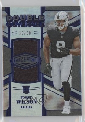 2023 Plates & Patches Double Coverage Blue 36/50 Tyree Wilson Rookie RC 2t9