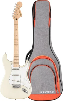 Fender Squier Affinity Stratocaster Olympic White E-Gitarre Gigbag Set Tasche - Bild 1 von 4