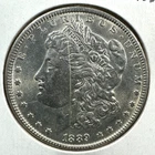 1889 $1 Morgan Silver Dollar, UNC/AU Slider with scratch (88105)