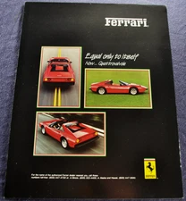 1983 Ferrari 308 GTSi Sales Brochure Sheet Excellent Original 83