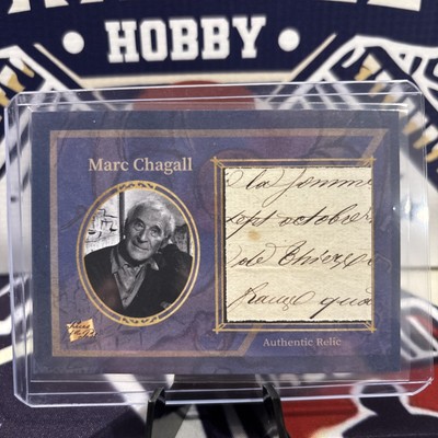 2025 Pieces Of The Past - Marc Chagall #166 Authentic Hand Written Relic (MEM)