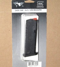 GLOCK 43X/48 Magazine - 10 round 9mm G43x G48 10rd Mag FACTORY Glock OEM New