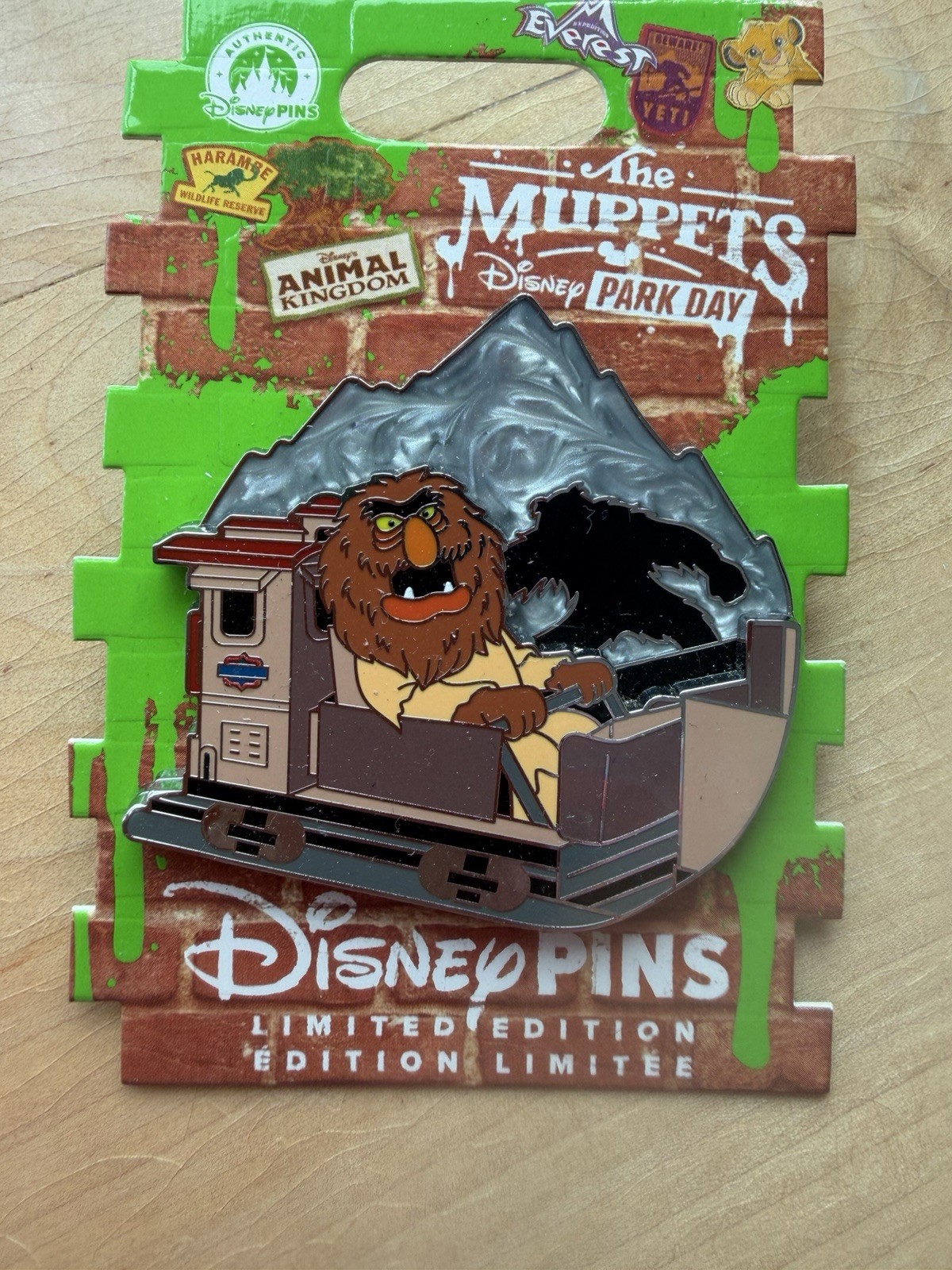 Disney Muppets Park Day WDW Animal Kingdom Sweetums Expedition Everest LE Pin