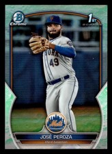 2023 BOWMAN CHROME PROSPECTS REFRACTOR LUNAR GLOW #BCP-149 JOSE PEROZA NM