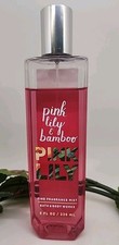 Bath  Body Works PINK LILY  BAMBOO Fine Fragrance Mist Splash Retired Read