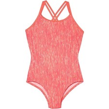 Nike Kids Girl's Rush Heather Spiderback One-Piece 12 Big Kids